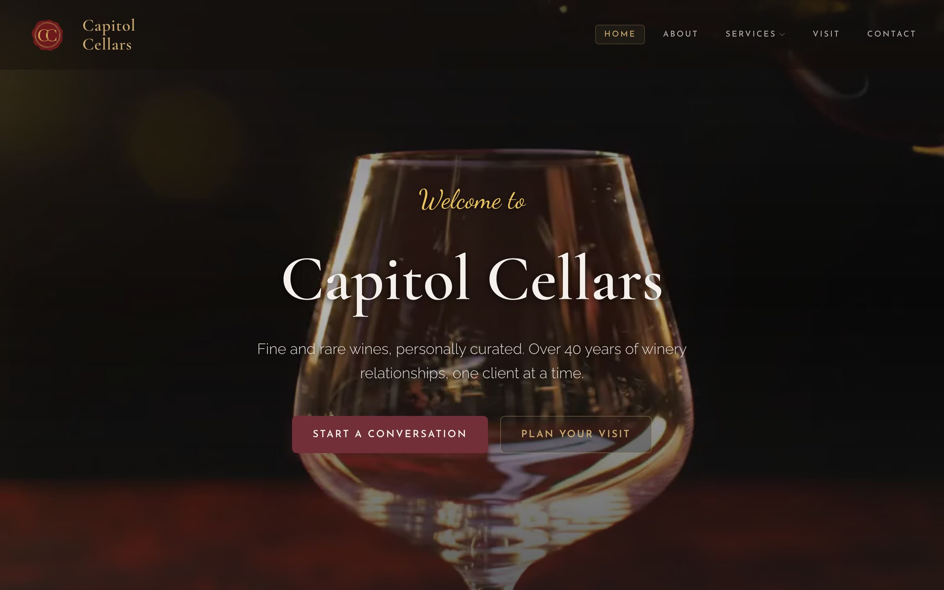 The Capitol Cellars site